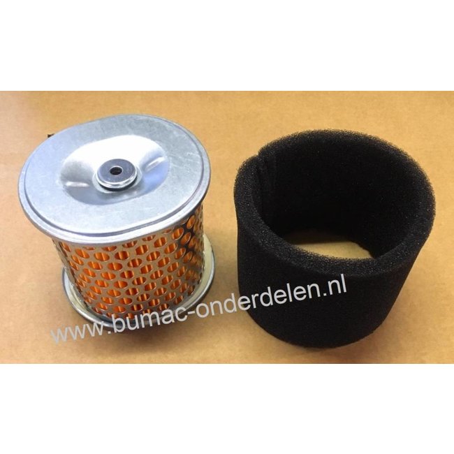 Luchtfilter voor Loncin Motor G340F, G340FD, G390F, G390FD, G420F, G420, G420FD Hogedrukreiniger, Generator, Aggregaat, Waterpomp,Tuinfrees, Trilplaat, Veegmachine, Verticuteermachine, Kooimaaier G 340 F, G 340 FD, G 390 F, G 390 FD, G 420 F, G 420