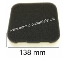 Voorfilter voor Viking, Stihl, Stiga, Castelgarden, Alpina, Mountfield grasmaaier MB248.0, AL46A, BL450MSQ, Collector46S, Combi48SQ, CS434, ES464, HP185, HW41BA, MULTICLIP47S, S421RHP, SP454, ST140, SP164, TG48TS, WBE140, XC43, schuimfilter, onderdeel