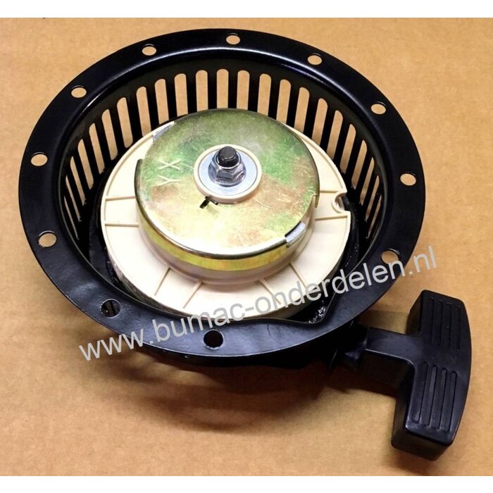 Handstarter Yanmar L40 - L48 - LA48 - 170F Motor met een Horizontale Krukas op Generator - Aggregaat - Trilplaat - Waterpomp - Tuinfrees - Houtversnipperaar, Starter Compleet