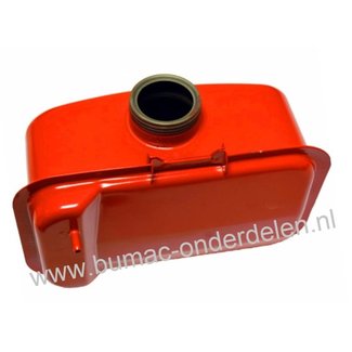 Brandstoftank voor Yanmar L90 en L100 Motor op Waterpomp, Aggregaat, Trilplaat, Generator, Veegmachine, Minikraan, Bobcat, Houtversnipperaar, Compressor, Triller, Veger, Hoogwerker, Dieseltank, Reservoir Yan Mar L 90 en L 100 Motoren