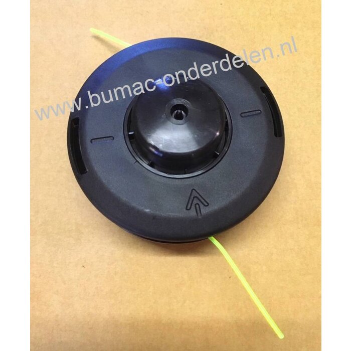 Draadkop TAP-N-GO voor Bosmaaier Aansluiting Linkse Draad M8x1,25 Maaikop met Tip Toets voor Draad Verlenging, Maaidraad 2,4 mm Motorstrimmer, Bermmaaier, Motorzeis