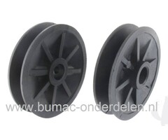 Poelie voor Aandrijfbak van Castelgarden, Stiga, Alko, Viking, Hayter, Honda, Masport, Mountfield, Alpina, Pilote 88, Sandrigarden, Tielburger, Ering Grasmaaier, Veegmachine V snaar Poelie voor Tandwielkast, Aandrijfpoelie, Pouly