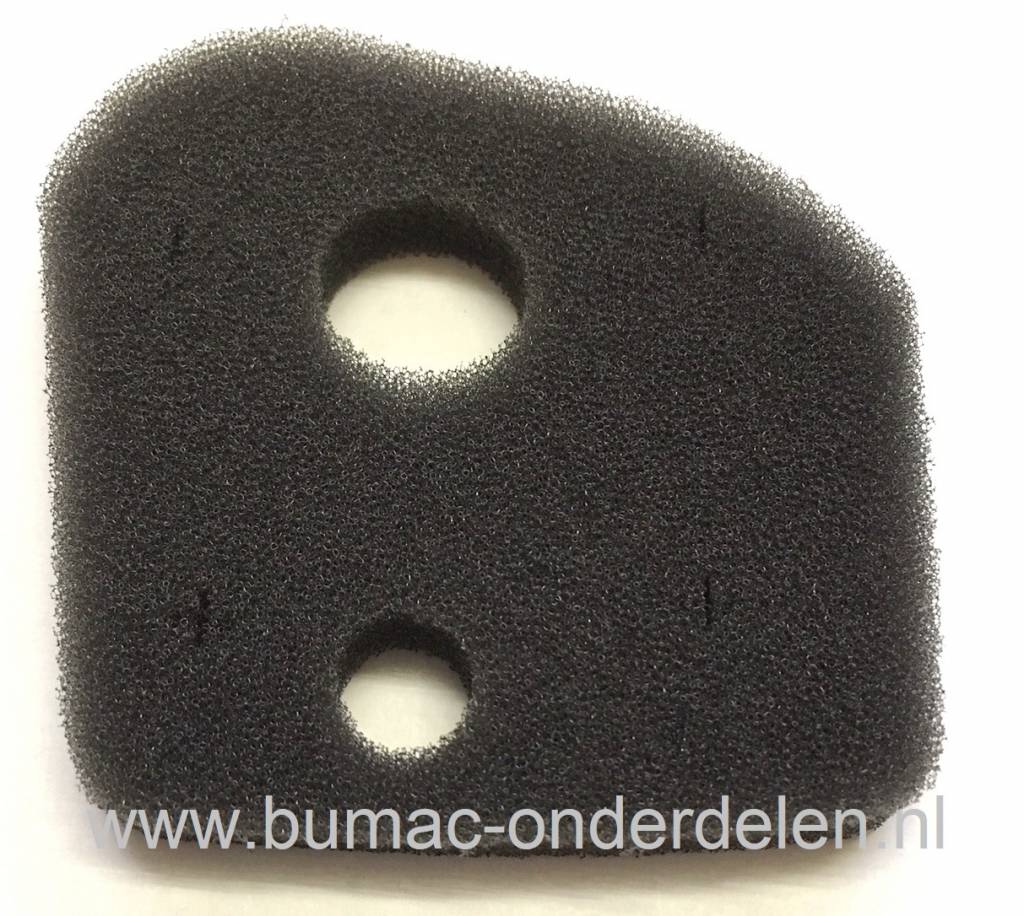 Luchtfilter voor Husqvarna, Jonsered Bosmaaier, Trimmer, Motorzeis Schuimfilter voor Husqvarna 333R, 333RJ, 335FR, 335LS, 335LX, 335RJX, 335RX, 535FBX, 535LS, 535RJ, 535RX, 535RXT Jonsered BC2235, BC2236, CC2235, CC2236, GC2236  Stoffilter