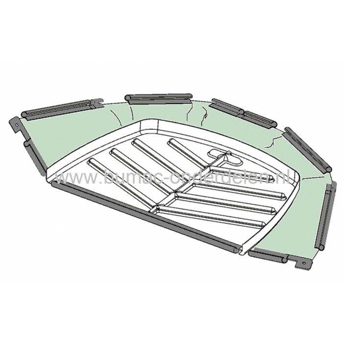 Vangzak 220 Ltr voor Alko, Brill, HVC en Solo Zitmaaier, Trekker, Tuintrekker Net voor Vangbak van T12-85, T13-74, T13-82, T13-85, T13-85HD Zitmaaiers Gras Opvangzak Met een Maaibreedte van 74  82 - 85 Cm Maaidek