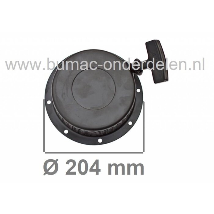 Handstarter voor Yanmar LA70 en 178F Dieselmotoren op Generator, Tuinfrees, Waterpomp, Aggregaat, Trilplaat, Houtversnipperaar, Yanmar Complete Handstarters, Repeteerstarters Yanmar, Trekstarter Compleet voor YANMAR LA 70 en 178 F Dieselmotoren