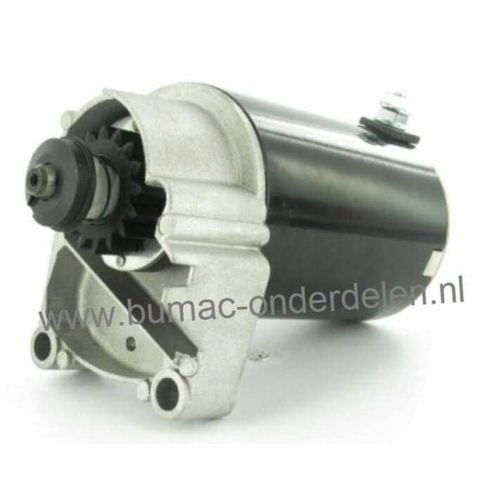 Startmotor voor Briggs en Stratton Motor met 16 Tands Bendix Tandwiel voor Zitmaaier - Frontmaaier en Tuintrekker Starter met 16 Tand Bendix tandwiel