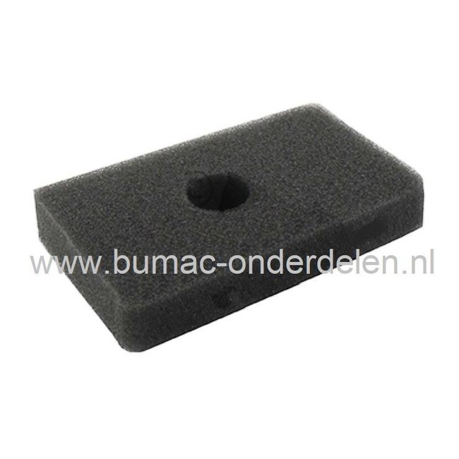 Luchtfilter voor Husqvarna 142R, 142RB, 142RJ, 143R, 152RB, 152RJ, 153R, Jonsered BP2052, GC2042, GC2052 Bosmaaiers, Trimmers Motorzeisen, Schuimfilters, Luchtfilters Spons, Husqvarna, Jonsered, Partner, McCulloch