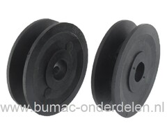 Poelie voor Aandrijfbak van Husqvarna, Hayter, Tielburger, Grasmaaiers, Loopmaaiers, Veegmachines, Riemschijf voor Aandrijfbak van Grasmaaier, Veegmachine V snaar Poelie voor Tandwielkast, Aandrijfpoelie, Pouly Versnellingsbak, Aandrijfschijf