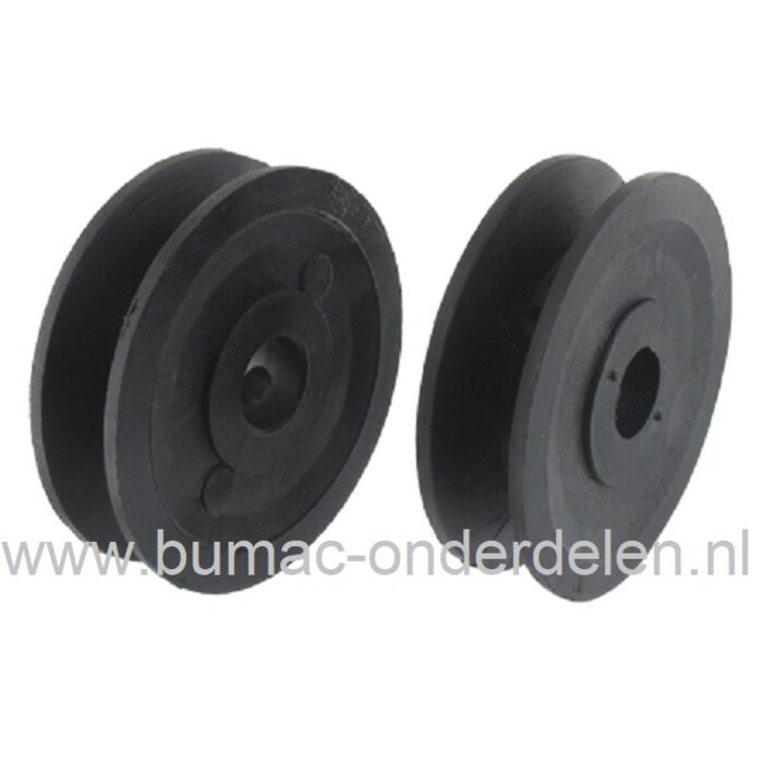 Poelie voor Aandrijfbak van Husqvarna, Hayter, Tielburger, Grasmaaiers, Loopmaaiers, Veegmachines, Riemschijf voor Aandrijfbak van Grasmaaier, Veegmachine V snaar Poelie voor Tandwielkast, Aandrijfpoelie, Pouly Versnellingsbak, Aandrijfschijf