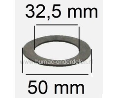 Fiberring voor Monteren van Maaimes bij Wolf - MTD Grasmaaiers Frictieschijf 32,5x50x1,5 mm
