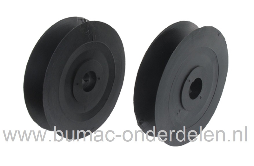 Poelie voor Aandrijfbak van Emak Grasmaaiers, Pouly voor Tandwielkast EMAK Cirkelmaaiers, Benzinemaaiers, Gazonmaaiers, Veegmachines, V snaar poelie, Riemschijf, Aandrijfschijf