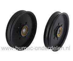 Poelie voor John Deere en Sabre Zitmaaiers, V snaar poelie JOHN DEERE, Vlakke gelagerde Riemschijf, Spanpouly, Aandrijfschijf