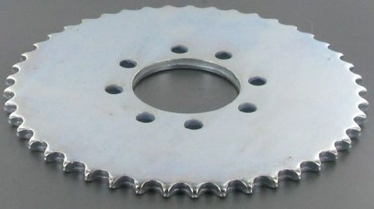 Tandwiel 45 Tands voor de Aandrijfketting, Stiga - Castelgarden - Alpina - Mountfield, Zitmaaier - Frontmaaier - Tuintrekker