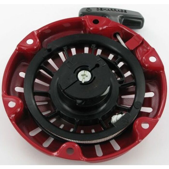 Starter Honda GX100 Motor op Trilplaat - Aggregaat - Generator - Tuinfrees - Houtversnipperaar - Waterpomp, Handstarter Compleet voor Motoren met een Horizontale Krukas