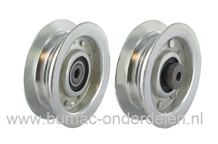 Spanpoelie voor John Deere en Sabo 42"/107 Cm, 46"/117 Cm, 48"/122 Cm Zitmaaiers, V snaar Pouly JOHN DEERE LT155, LT166, LT180, LTR155, LTR166, LTR180, Riemschijf Johndeere, Sabo, Sabre Zitmaaiers, Frontmaaiers, Tuintrekkers, 42 Inch, 46 Inch, 48 Inch