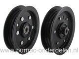Riemschijf voor MTD en Snapper 42 Inch - 107 Cm Zitmaaiers, Zero Turn Maaiers, V snaar Poelie GLX107SA/SAL/SALK/SHL, SLX107SH, MF42-22SD, SG155A, SG175H, AG5135, AG5150/K, AG5165, AG5170, HG5175, HG5180, RZT17, EP155/107, Formula 107H, Polo 107H, 807, 808