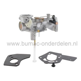 Carburateur voor B&S Motoren met 5 Pk en Horizontale Krukas op Kooimaaier, Aggregaat, Kantensnijder, Generator, Houtversnipperaar, Verticuteermachine,  Bladblazer Carburator