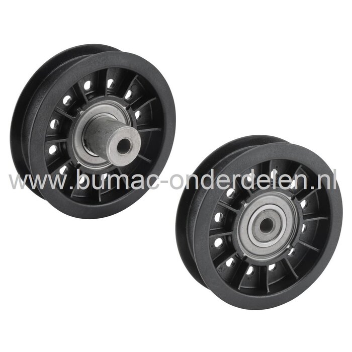 Poelie voor John Deere en Sabo Zitmaaiers, X3000, X300R, X304, X320, X324, X340, X360, Riemschijf Johndeere, Pouly, V-snaar Poelie voor Sabo, Tuintrekkers, Minitractor Aandrijfschijf JOHN DEERE, SABO