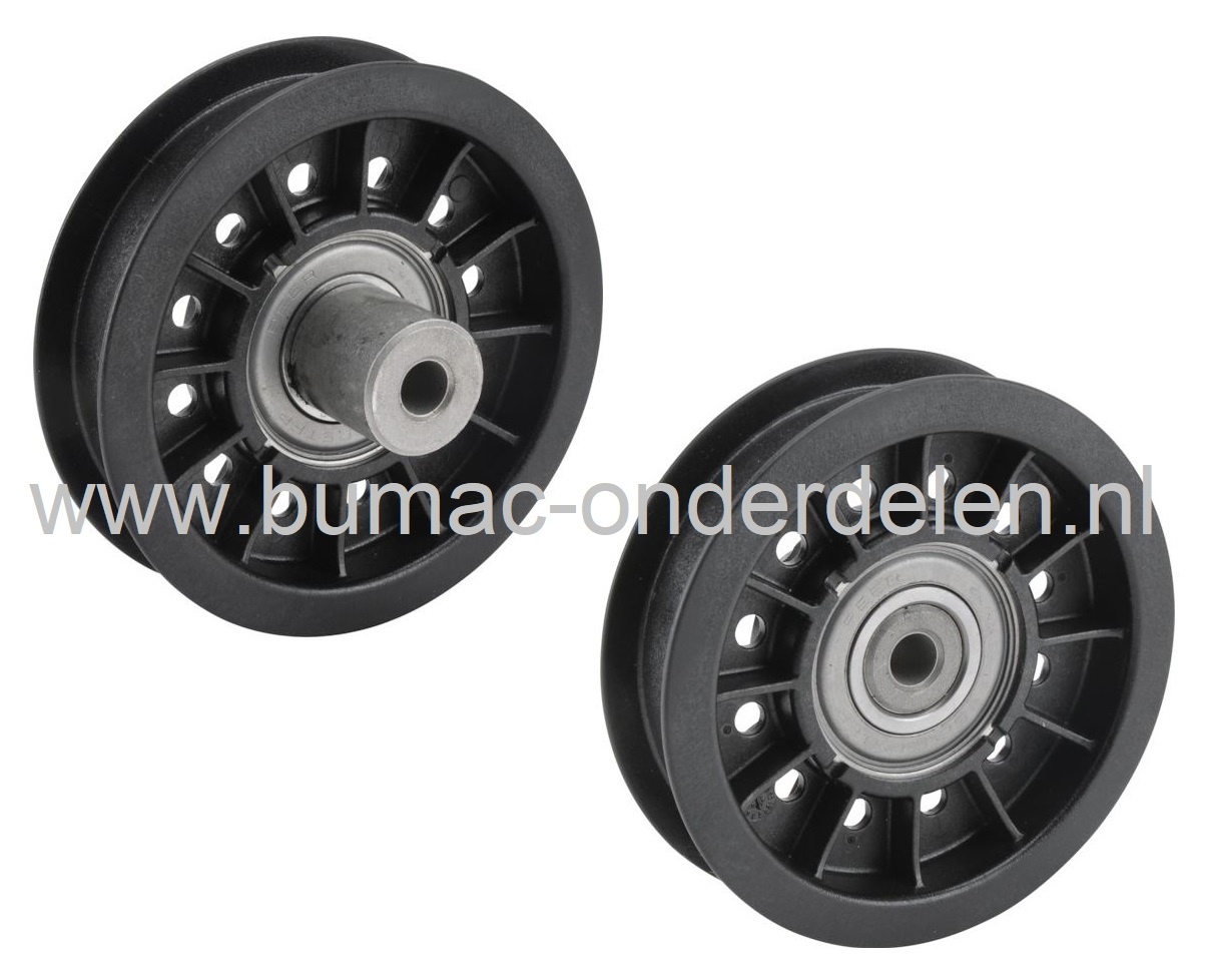 Poelie voor John Deere en Sabo Zitmaaiers, X3000, X300R, X304, X320, X324, X340, X360, Riemschijf Johndeere, Pouly, V-snaar Poelie voor Sabo, Tuintrekkers, Minitractor Aandrijfschijf JOHN DEERE, SABO