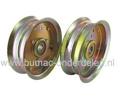 Riemschijf voor John Deere, Sabre Zitmaaiers, V-snaar Poelie JOHNDEERE 100 series, SABRE 14542GS, 1642HS, 1742HS, 17542HS, Pouly Sabo Zitmaaiers, Frontmaaiers, Tuintrekkers, Aandrijfschijf, onderdeel