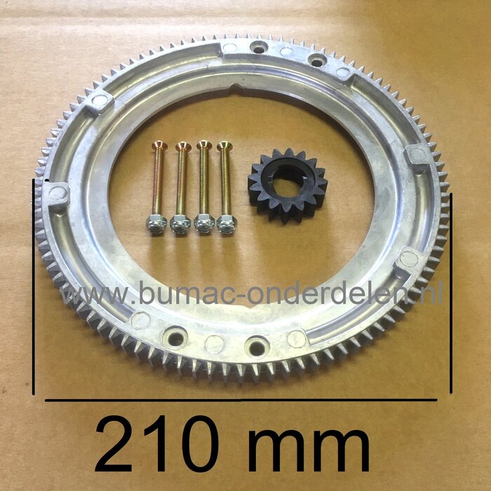 Starterkrans Aluminium voor Briggs and Stratton Motor op Zitmaaier Frontmaaier Trekker