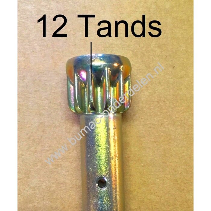 Stuuras met vast Tandwiel voor Zitmaaier van Husqvarna - Partner - Jonsered - Wizard - Lazer - Craftsman - Yardpro - Mcculloch en AYP Tuintrekker As voor Stuur