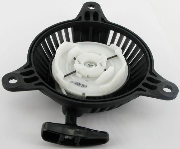 Starter voor Honda GXH50 en GXV50 Motor met een Horizontale of Verticale Krukas op Grasmaaier - Grondboor - Tuinfrees - Aggregaat - Generator - Houtversnipperaar - Trilplaat - Waterpomp, Handstarter Compleet