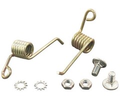 Verticuteer Set van 2 Veren en Bevestigings Bouten, voor Verticuteermes op Grasmaaier - Benzinemaaier - Loopmaaier - Gazonmaaier - Cirkelmaaier, onderdeel