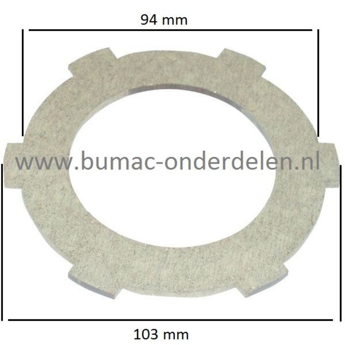 Koppelingsplaat voor Atco en Allett Kensington Kooimaaier Atco Royale B20, B24 en B30, Allett Kensington K20, K24 en K30