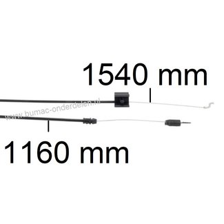 Aandrijfkabel voor MTD, Cub Cadet, Gutbrod Grasmaaier Kabel voor Wielaandrijving op BL3546S, BL4553IS, BJ5553SH, 4613S, MC46S, DL460SB, DL530SBS, Smart 46, Smart53, Optima 46, Optima 53, Advance 53 Koppelingskabel Grasmachine