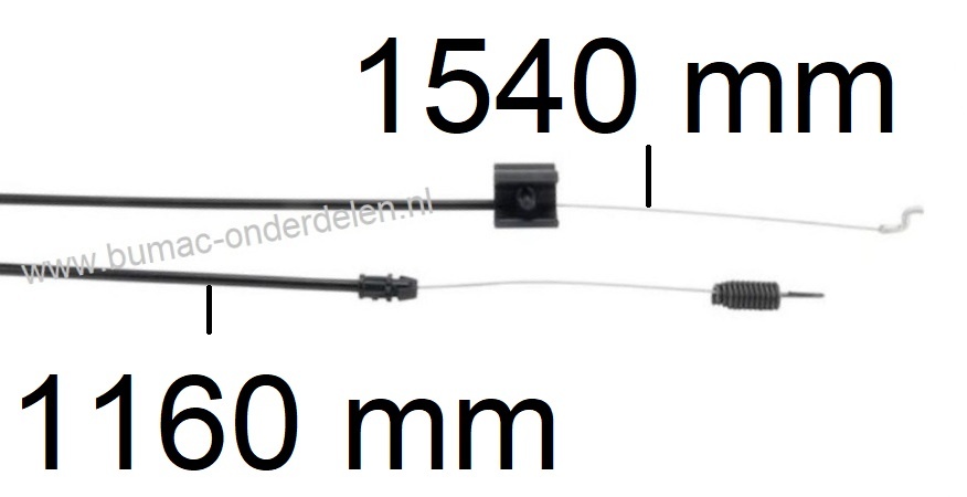 Aandrijfkabel voor MTD, Cub Cadet, Gutbrod Grasmaaier Kabel voor Wielaandrijving op BL3546S, BL4553IS, BJ5553SH, 4613S, MC46S, DL460SB, DL530SBS, Smart 46, Smart53, Optima 46, Optima 53, Advance 53 Koppelingskabel Grasmachine