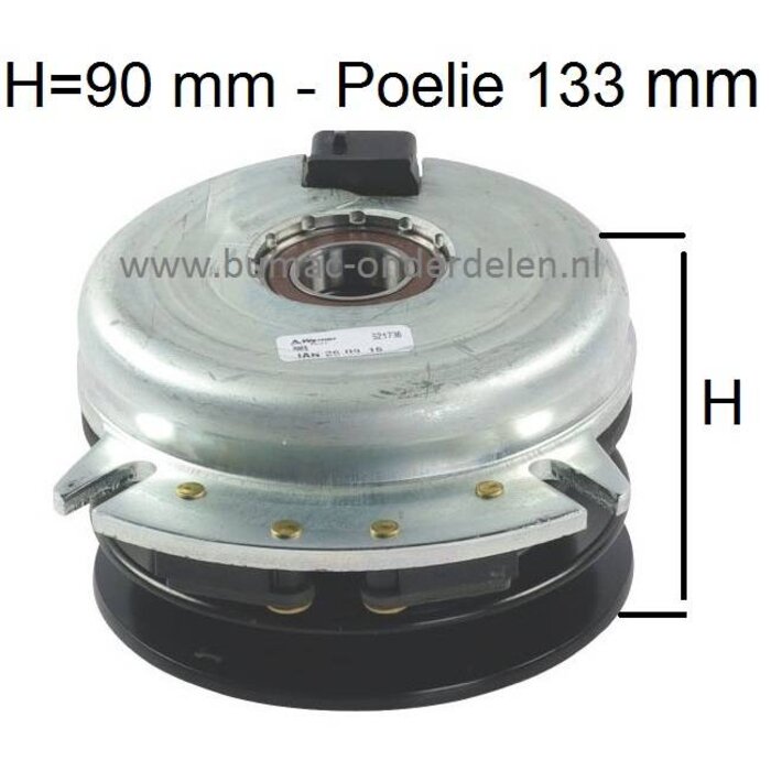 Maaidek Koppeling Stiga en CastelGarden Zitmaaiers Voor Inschakelen van de Maaimessen door Riem Aandrijving, Elektrische Koppeling Maaimessen, Maaidek Inschakelen