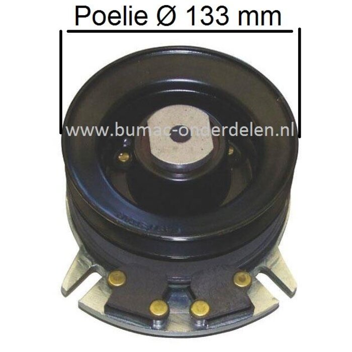 Maaidek Koppeling Stiga en CastelGarden Zitmaaiers Voor Inschakelen van de Maaimessen door Riem Aandrijving, Elektrische Koppeling Maaimessen, Maaidek Inschakelen