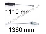 Kabel voor aandrijving van de Achterwielen bij Stiga, Castelgarden, Mountfield en Alpina Grasmaaier, Grasmachine, Aandrijfkabel, Koppelingskabel komt onder andere voor op Stiga Turbo 53S E4 en NTL 534 WTRQ Grasmaaier