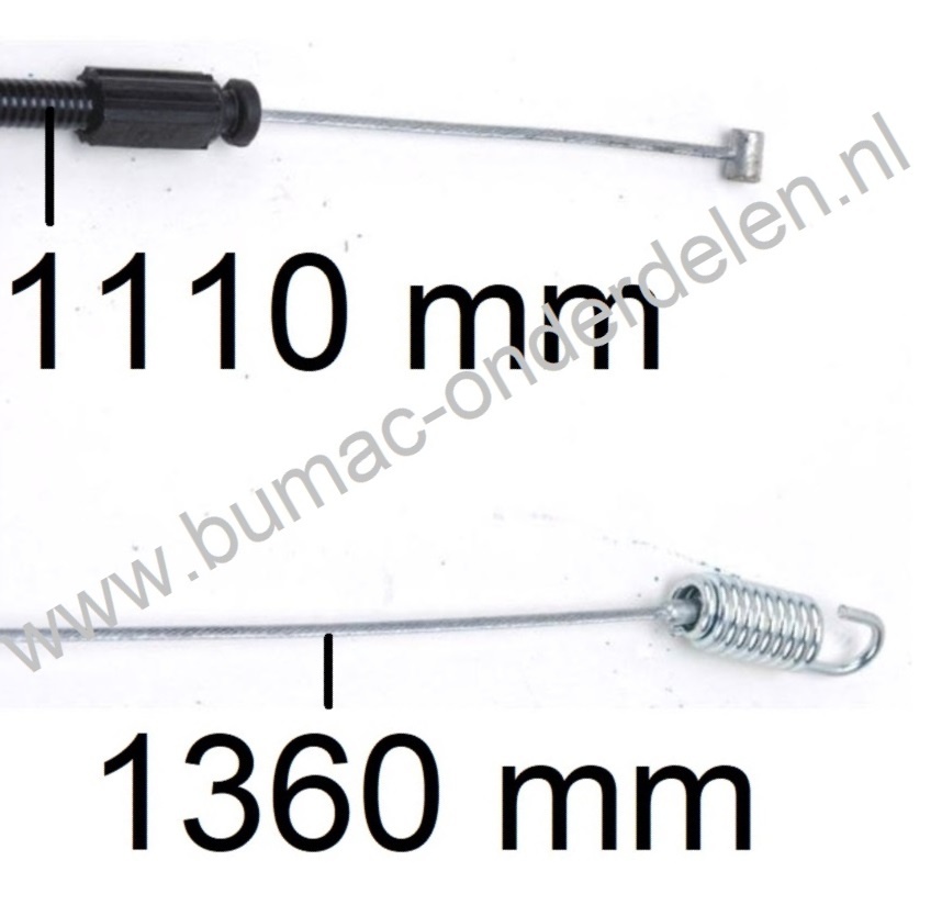 Kabel voor aandrijving van de Achterwielen bij Stiga, Castelgarden, Mountfield en Alpina Grasmaaier, Grasmachine, Aandrijfkabel, Koppelingskabel komt onder andere voor op Stiga Turbo 53S E4 en NTL 534 WTRQ Grasmaaier