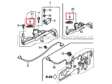 Veer voor Inschakelen van de Motorrem - Motorstop bij Honda GCV135 - GCV140, GCV160, GCV190 Motor op Grasmaaier, Veegmachine, Frees Trekveer voor Honda GCV 135, GCV 140, GCV 160, GCV 190 Motoren