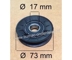 V Snaar Poelie voor John Deere G110, L100, L110, L118, L120, L130, 14542GS, 1642HS, 1742HS, 17542HS, L1742, L17542, L2048 Zitmaaier, Tuintrekker