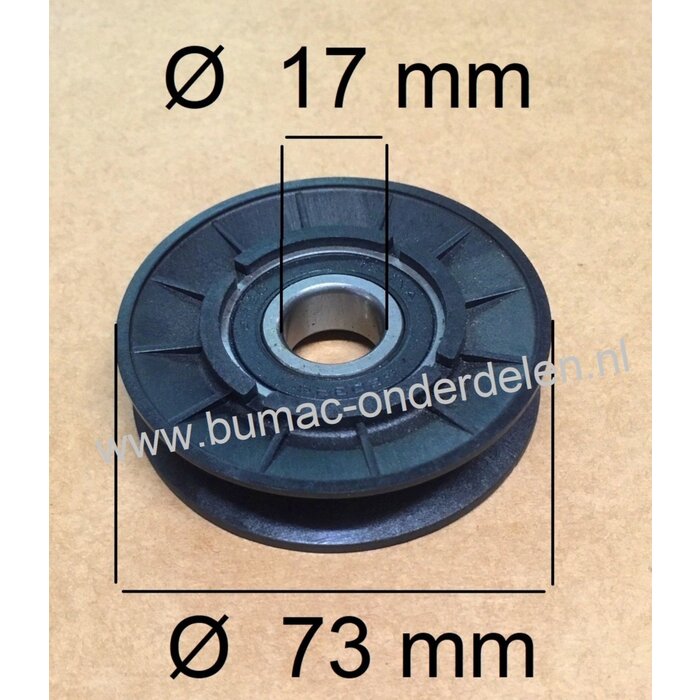 V Snaar Poelie voor John Deere G110, L100, L110, L118, L120, L130, 14542GS, 1642HS, 1742HS, 17542HS, L1742, L17542, L2048 Zitmaaier, Tuintrekker