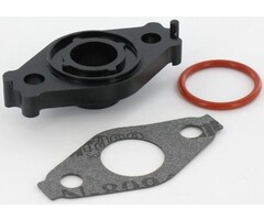 Afstandsbus met Pakking voor Carburateur B&S Quantum en DOV Motor met Ready Start - Automatische Chokeklep op Grasmaaier - Benzinemaaier - Loopmaaier - Cirkelmaaier, Briggs and Stratton Afstand Bus met Ring en Pakking onderdeel