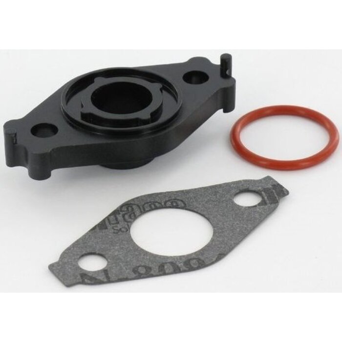 Afstandsbus Carburateur B&S Quantum en DOV Motor met Ready Start - Automatische Chokeklep op Grasmaaier - Benzinemaaier - Loopmaaier - Cirkelmaaier, Briggs and Stratton Afstand Bus met Ring en Pakking, B en S 675, onderdeel, 126T02-6151H1-12030558