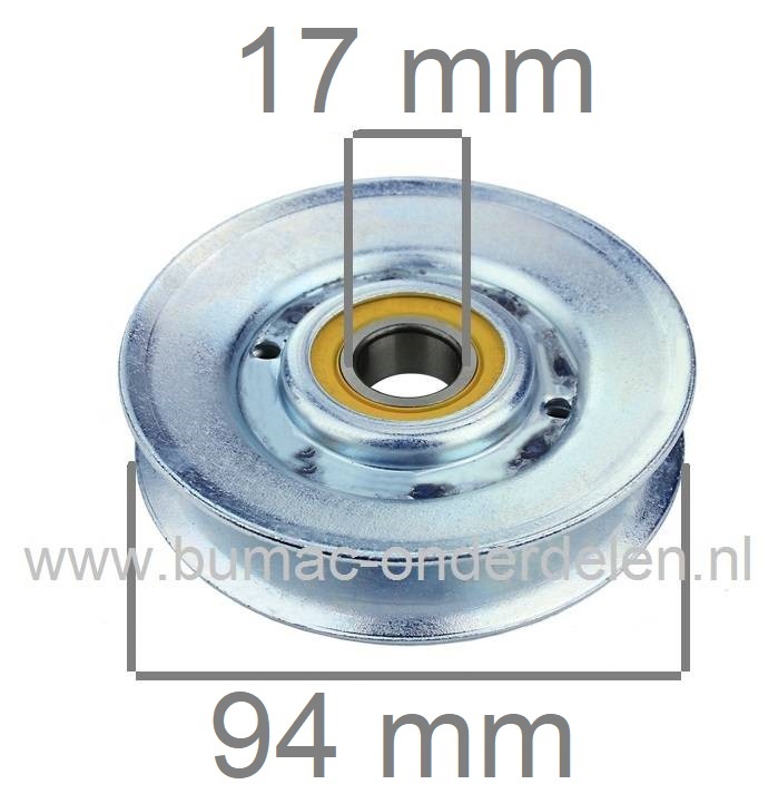 Poelie voor John Deere, Sabo Zitmaaiers, Maaidekpouly John Deere, Sabo, Riemschijf, Spanrol, V snaar Poelie voor Maaidek van Johndeere en Sabo Zitmaaiers, Frontmaaiers, Tuintrekkers, onderdeel