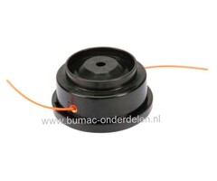 Nylon Draadkop 2 Draads voor Stiga, Mountfield, Castelgarden - Alpina Bosmaaier - Trimmer Maaikop onder andere voor B28, B33, B44, BJ326, BJ336, BJ346, BJC326, BJC346, BS26, BS34, CB26, CB34, GB26, GB34, M26, M34, MB2801, MB2802, MB3302, SB26, SB28, SB33,