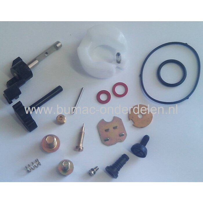 Reparatieset voor Honda GX160 Carburateur, Honda Carburateur Onderdeel Vlotter, Chokehendel, Gashendel, Vlotterbak Pakking, Stelschroef, Naald, Veer, Klep