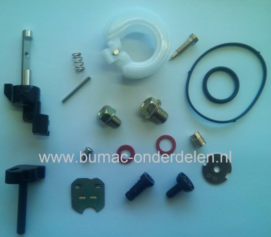 Reparatieset voor Honda GX160 Carburateur, Honda Carburateur Onderdeel Vlotter, Chokehendel, Gashendel, Vlotterbak Pakking, Stelschroef, Naald, Veer, Klep
