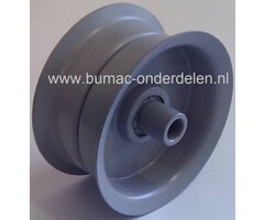 Poelie voor Zitmaaier - Frontmaaier - Tuintrekker, Spanpoelie - Drukpoelie