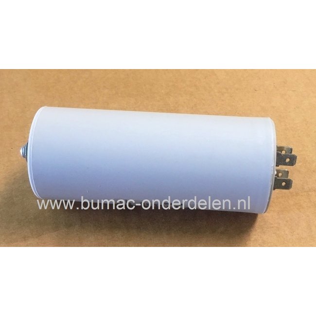 Condensator 60µF-450V voor Electro Motor, Hakselaar, Hogedrukreiniger, Waterpomp, Generator, Aggregaat, Krachtmotor, Honda, Yanmar