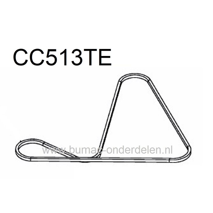 Zeskantsnaar AA91,25 voor MTD, Simplicity, Snapper White, Yardman en Cub Cadet Zitmaaiers met een 36 Inch - 92 Cm of 38 Inch - 96 Cm Maaidek BL125-92T - CC513TE - 125-92 - LE125-92A - LE135 - 160/92 H - P 155 AME, ELT17538RDF - ELT18V38RDF - ELT1838RDF