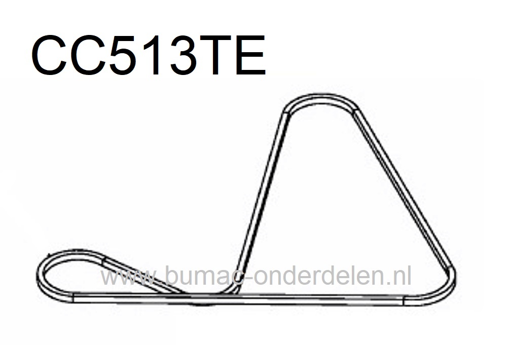 Zeskantsnaar AA91,25 voor MTD, Simplicity, Snapper White, Yardman en Cub Cadet Zitmaaiers met een 36 Inch - 92 Cm of 38 Inch - 96 Cm Maaidek BL125-92T - CC513TE - 125-92 - LE125-92A - LE135 - 160/92 H - P 155 AME, ELT17538RDF - ELT18V38RDF - ELT1838RDF