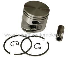 Zuigerset Ø 49 mm voor Stihl MS391 Kettingzaag, STIHL Zuiger Compleet met Zuigerveren, Pistonpen en Borgclips voor Motorkettingzagen, Benzinekettingzagen MS 391, Stihl Complete Zuigerset voor Motorzaag, Kettingzaag, Motorzagen, MS391