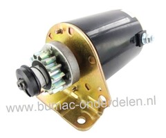 Startmotor voor B&S motor met 14 tands Bendix tandwiel voor Zitmaaier, Frontmaaier, Tuintrekker, Briggs en Stratton Startmotor onderdeel